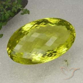 Quarzo Limone giallo naturale da 130.99 ct, Ovale, VVS