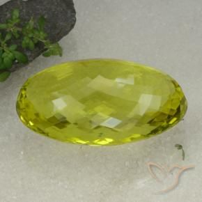 Quarzo Limone giallo naturale da 130.99 ct, Ovale, VVS