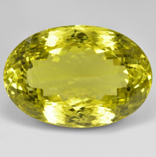 Quarzo Giallo vivido naturale da 101.43 ct, Taglio ovale, VVS