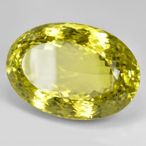 Quarzo Giallo vivido naturale da 101.43 ct, Taglio ovale, VVS