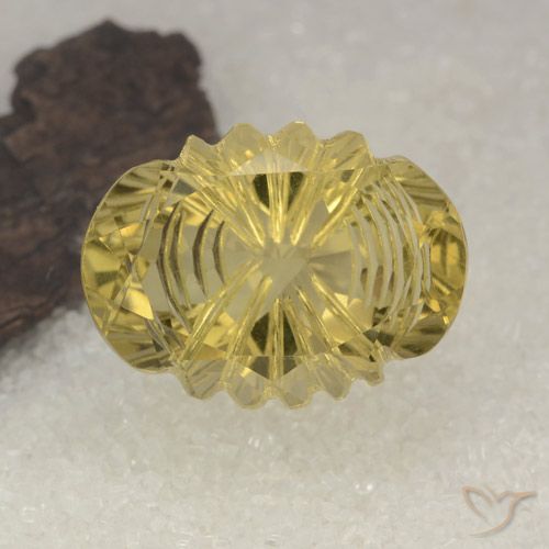 14.86ct Naturale Oro medio Quarzo, Ovale, Trasparente