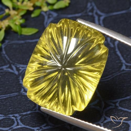 Quarzo Giallo brunastro naturale da 19.54 ct, Taglio a fantasia, Trasparente
