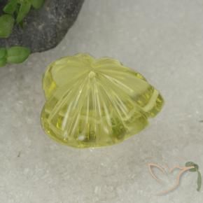 Quarzo Giallo chiaro naturale da 15.29 ct, Taglio a fantasia, Trasparente