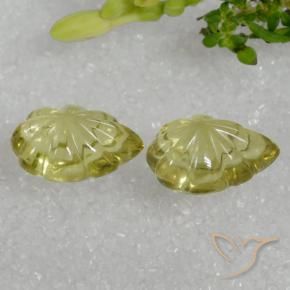 Gemme di Quarzo Giallo pallido naturale da 9.50 ct, Taglio a fantasia, Trasparente
