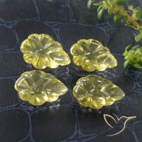 Gemme di Quarzo Giallo pallido naturale da 14.83 ct, Taglio a fantasia, Trasparente