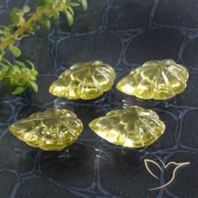 Gemme di Quarzo Giallo pallido naturale da 14.83 ct, Taglio a fantasia, Trasparente