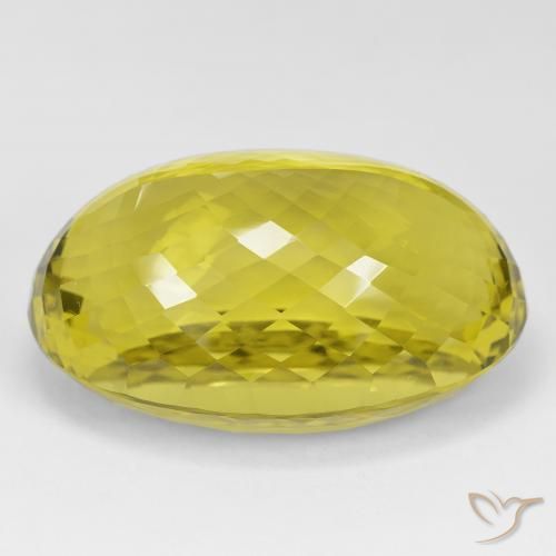 Quarzo Medium Dark-Yellow naturale da 90.42 ct, Ovale, VVS