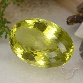 Quarzo Giallo vivido naturale da 115.73 ct, Ovale, VVS