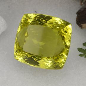 Quarzo naturale giallo da 67,62 ct, taglio a cuscino, VVS