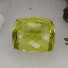 Quarzo naturale giallo da 67,62 ct, taglio a cuscino, VVS