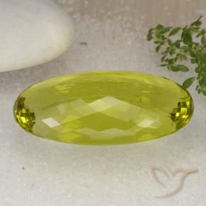 Quarzo Limone giallo naturale da 85.07 ct, Ovale, VVS