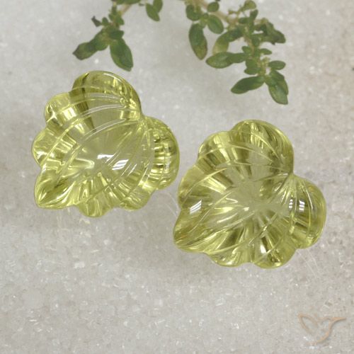 Gemme di Quarzo Limone giallo naturale da 19.94 ct, Taglio a fantasia, Trasparente