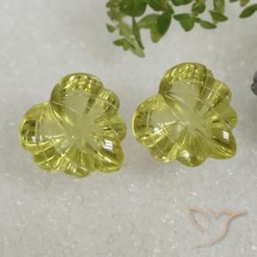 Gemme di Quarzo Giallo verdastro naturale da 16.48 ct, Taglio a fantasia, Trasparente
