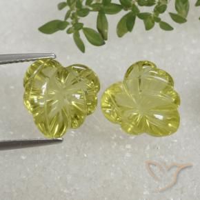 Gemme di Quarzo Giallo medio naturale da 10.45 ct, Taglio a fantasia, Trasparente