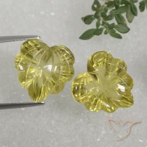 Gemme di Quarzo Giallo medio naturale da 16.87 ct, Taglio a fantasia, Trasparente