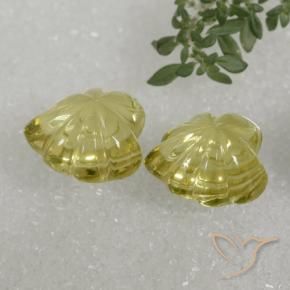 Gemme di Quarzo Giallo medio naturale da 16.87 ct, Taglio a fantasia, Trasparente