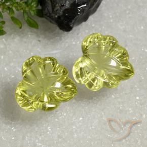 Gemme di Quarzo Giallo medio naturale da 14.02 ct, Taglio a fantasia, Trasparente