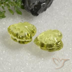 Gemme di Quarzo Giallo medio naturale da 14.02 ct, Taglio a fantasia, Trasparente