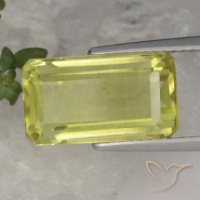 Quarzo Giallo chiaro naturale da 5.63 ct, Ottagonale / Taglio smeraldo, VS
