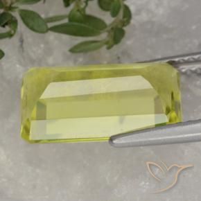 Quarzo Giallo Ananas Chiaro naturale da 4.46 ct, Ottagonale / Taglio smeraldo, VVS-VS