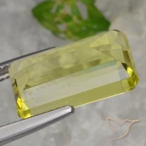 Quarzo Giallo chiaro naturale da 8.23 ct, Ottagonale / Taglio smeraldo, VVS-VS
