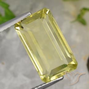 Quarzo Giallo chiaro naturale da 5.64 ct, Ottagonale / Taglio smeraldo, VS