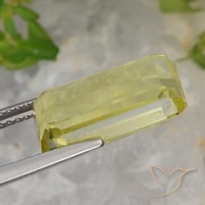 Quarzo Giallo chiaro naturale da 5.64 ct, Ottagonale / Taglio smeraldo, VS