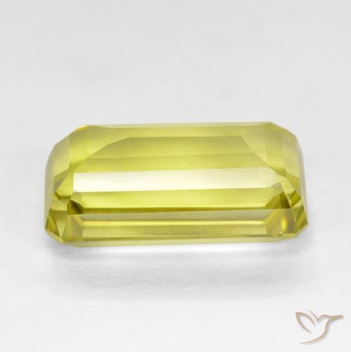 Quarzo Giallo Ananas Chiaro naturale da 6.12 ct, Ottagonale / Taglio smeraldo, VVS-VS