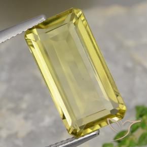 Quarzo Giallo medio naturale da 7.83 ct, Ottagonale / Taglio smeraldo, VVS-VS