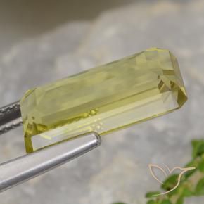 Quarzo Giallo medio naturale da 7.83 ct, Ottagonale / Taglio smeraldo, VVS-VS