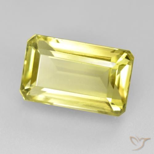 Quarzo Giallo chiaro naturale da 6.62 ct, Ottagonale / Taglio smeraldo, VS