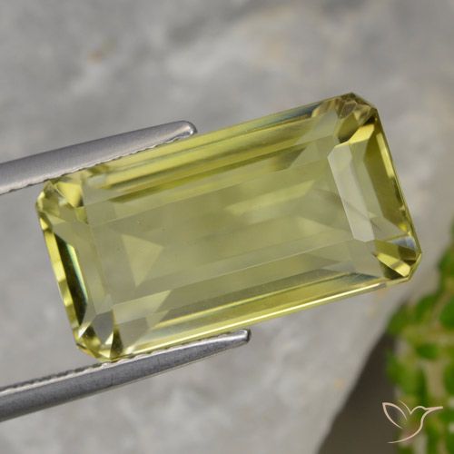 10.68ct Naturale Giallo Ananas Quarzo, Ottagonale / Taglio smeraldo, VVS, Photo A