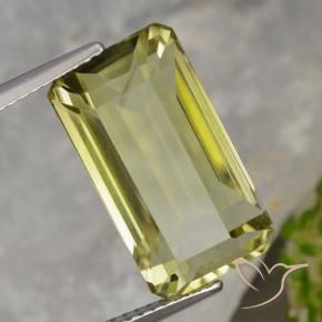 Quarzo Giallo Ananas naturale da 10.68 ct, Ottagonale / Taglio smeraldo, VVS