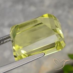 Quarzo Giallo chiaro naturale da 9.99 ct, Ottagonale / Taglio smeraldo, VVS-VS