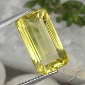 Quarzo Giallo Ananas naturale da 7.52 ct, Ottagonale / Taglio smeraldo, VVS-VS