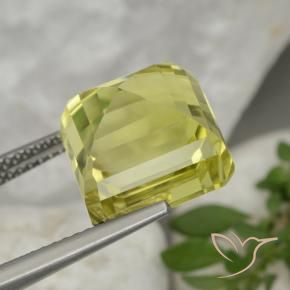 Quarzo Giallo chiaro naturale da 9.98 ct, Ottagonale / Taglio smeraldo, VVS-VS