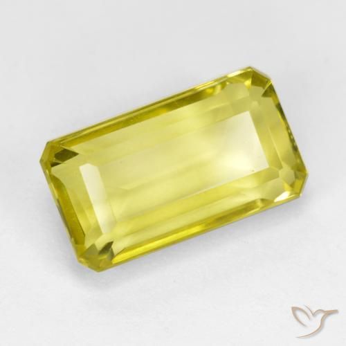Quarzo Giallo Ananas naturale da 5.20 ct, Ottagonale / Taglio smeraldo, VVS-VS