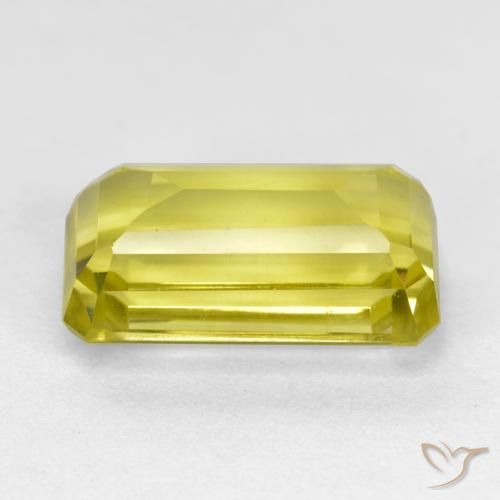 Quarzo Giallo Ananas naturale da 5.20 ct, Ottagonale / Taglio smeraldo, VVS-VS