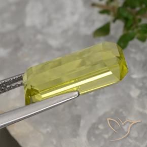 Quarzo Giallo chiaro naturale da 5.60 ct, Ottagonale / Taglio smeraldo, VVS-VS
