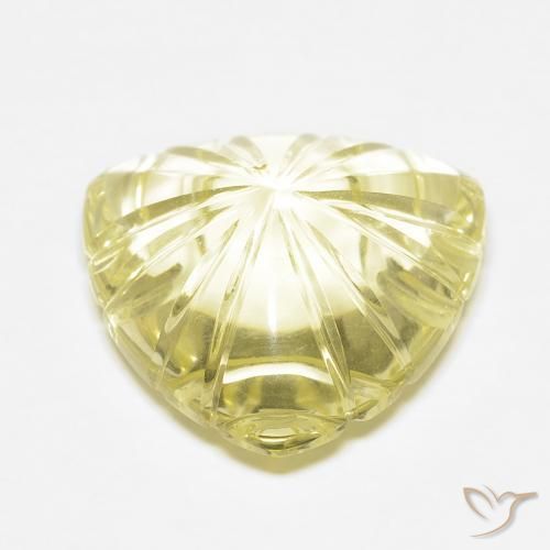 Quarzo Giallo chiaro naturale da 10.44 ct, Taglio a fantasia, Trasparente