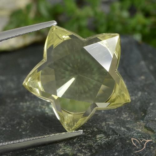 13.81ct Naturale Laguna Gialla Quarzo, Taglio a fantasia, Trasparente, Photo A