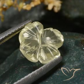 Quarzo Giallo medio naturale da 2.02 ct, Taglio a fiore, Trasparente