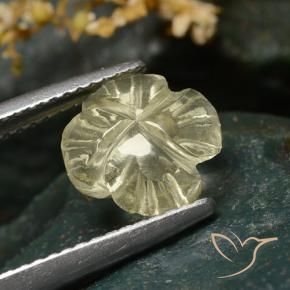 Quarzo Giallo medio naturale da 2.02 ct, Taglio a fiore, Trasparente