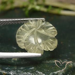 Quarzo Giallo medio naturale da 4.25 ct, Taglio a fiore, Trasparente