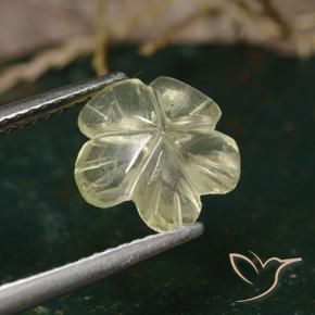 Quarzo Giallo medio naturale da 1.97 ct, Taglio a fiore, Trasparente