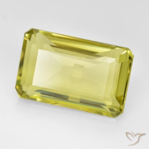 Quarzo Giallo medio naturale da 8.70 ct, Ottagonale / Taglio smeraldo, VVS-VS