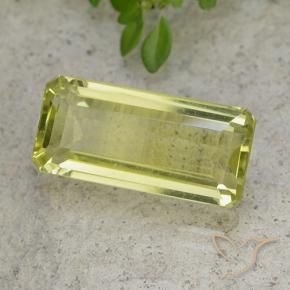 Quarzo Giallo verde naturale da 6.44 ct, Ottagonale / Taglio smeraldo, VVS-VS