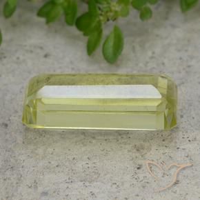 Quarzo Giallo verde naturale da 6.44 ct, Ottagonale / Taglio smeraldo, VVS-VS