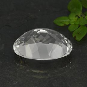Quarzo Bianco naturale da 7.00 ct, Taglio ovale, VVS