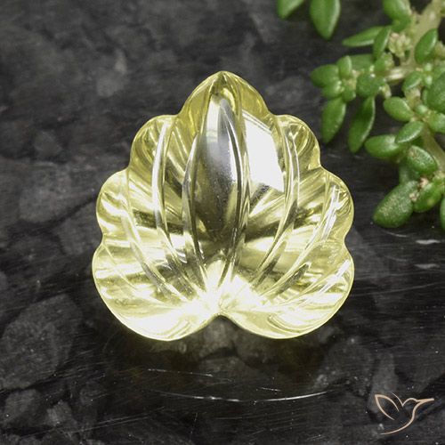 8.67ct Naturale Laguna Gialla Quarzo, Taglio a fiore, Trasparente